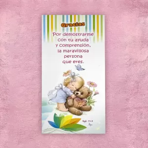 Bloc de apuntes - Niña c/ Osito