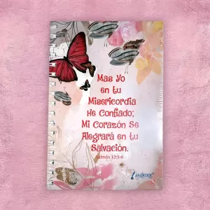 Cuaderno Grande - Portada con Mariposas