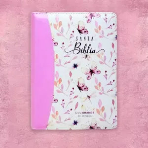 Biblia Rosada Floral