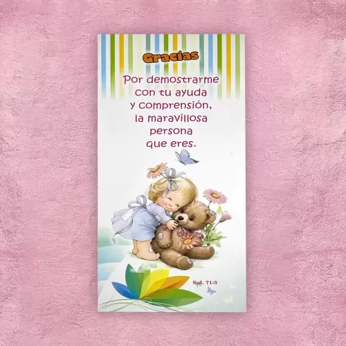 Bloc de apuntes - Niña c/ Osito