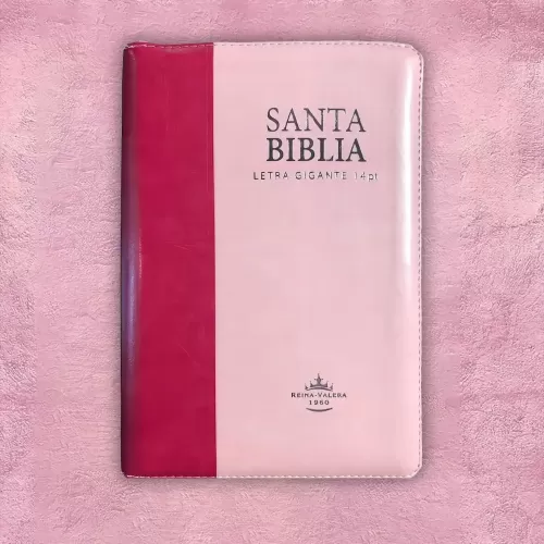 Biblia Mediana - Rosada con cierre