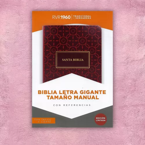 Biblia Holman letra Gigante - Rojo con textura